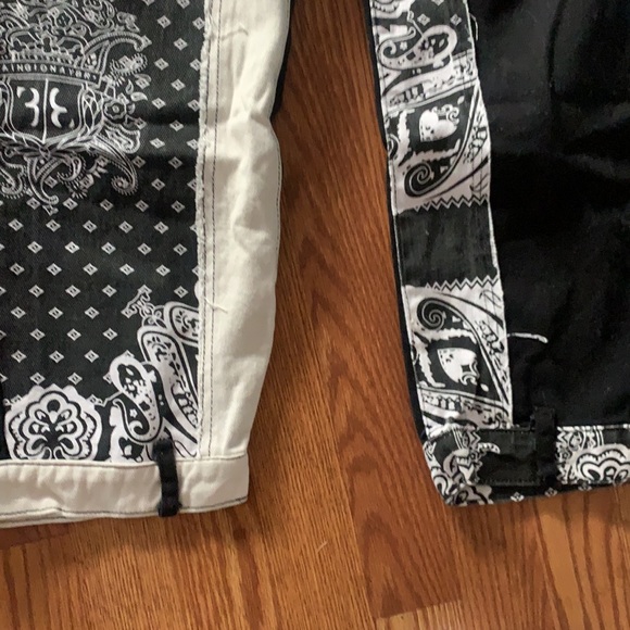 Shein custom black & white jeans size medium - Picture 4 of 7